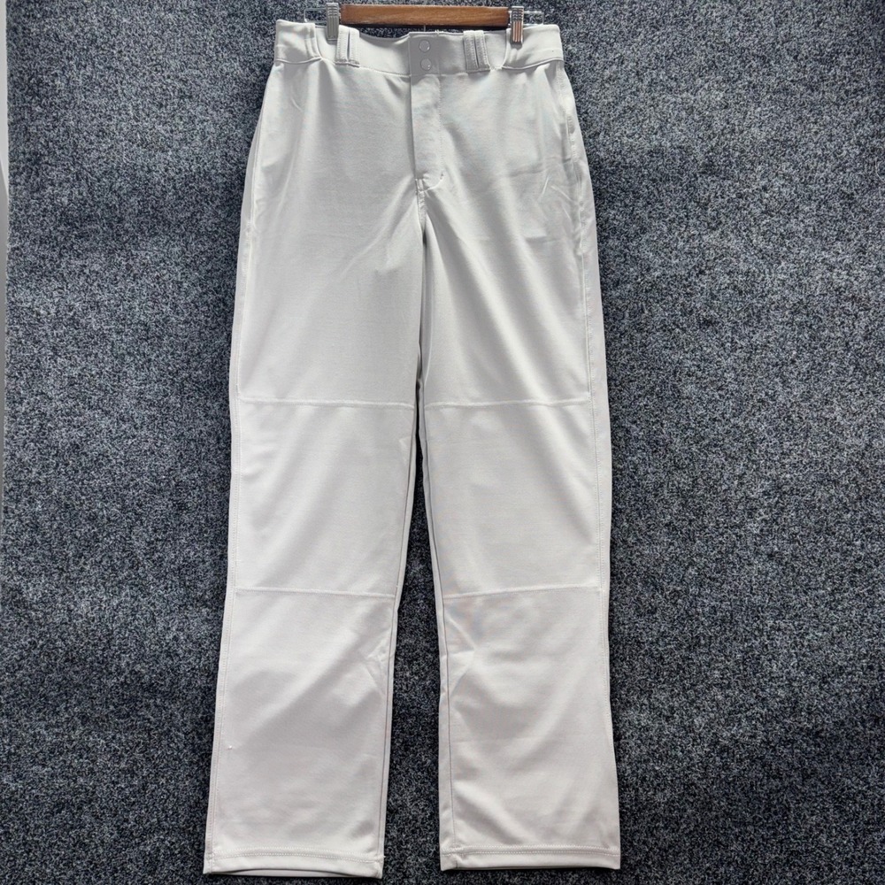 Champro Grey Baseball‎ Pants Adult Med BP4UAGRM Straight Leg Reinforced Knee NEW